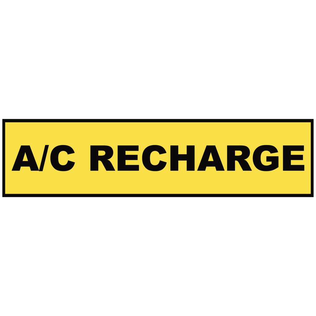 2' x 8' FullSpeed Automotive Yellow A/C Recharge Mesh Bay Banner (single-sided)