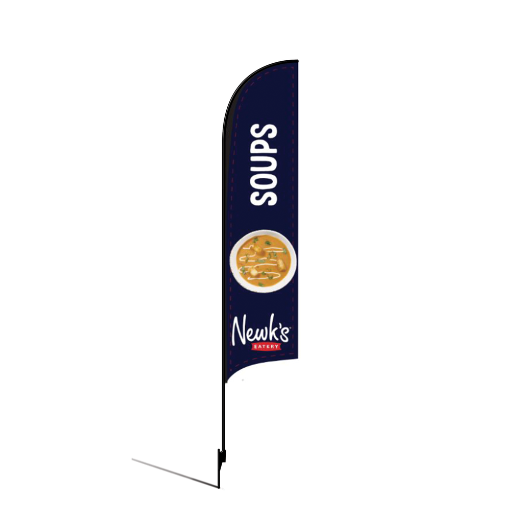 Kit for 15' Newk's Eatery Navy Soups AdverSail (double-sided)